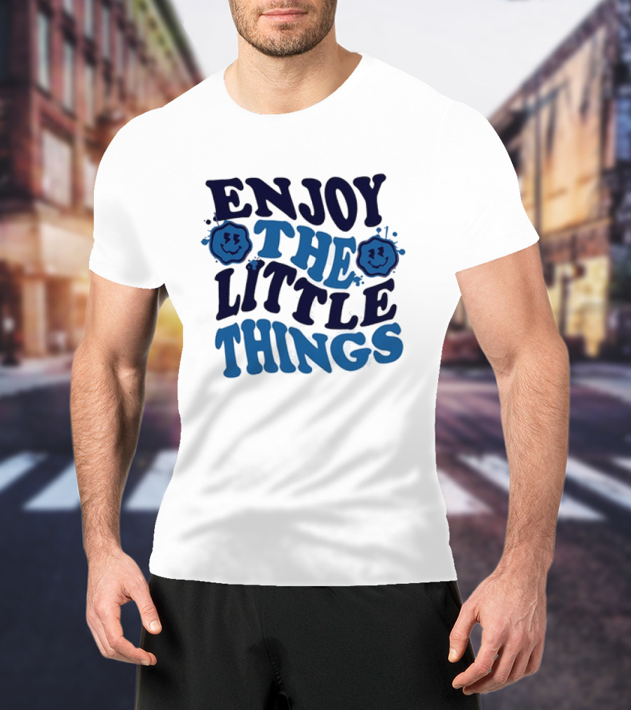 Enjoy The Little Things Smiley Faces T-Shirt