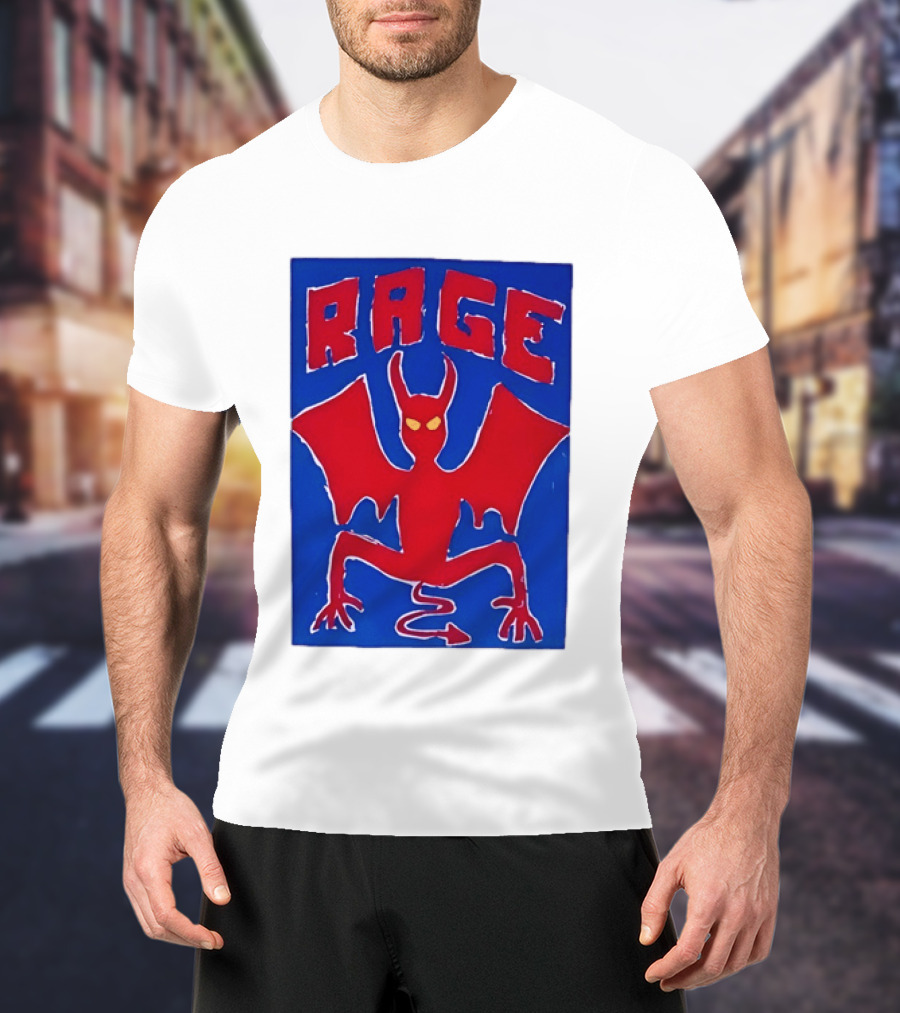 Rage Red Devil Bat Wings Demon T-Shirt