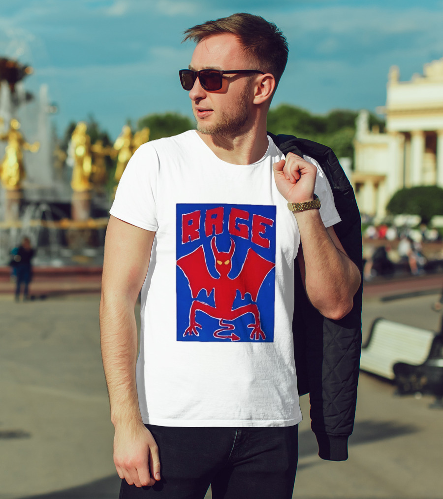 Rage Red Devil Bat Wings Demon T-Shirt