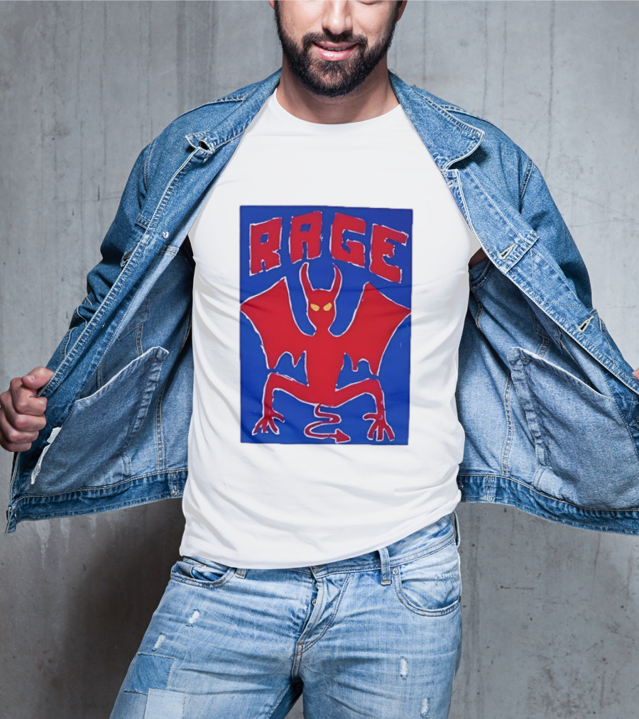 Rage Red Devil Bat Wings Demon T-Shirt
