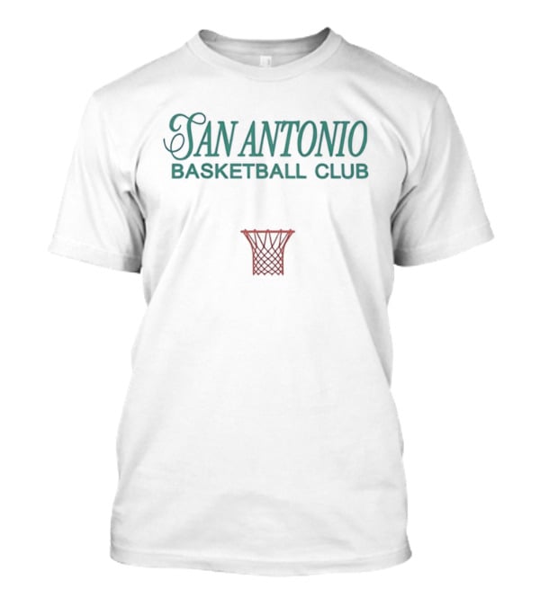 San Antonio Basketball Club Team Name Basketball Hoop T-Shirt