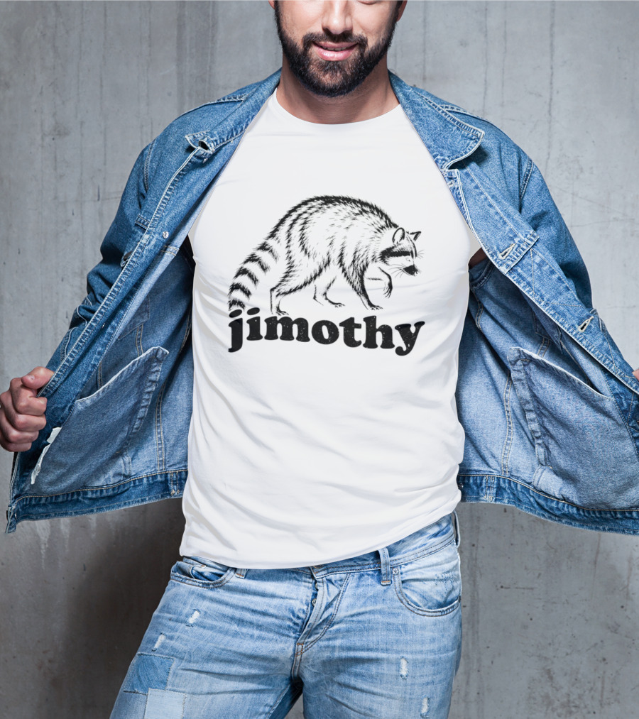 Jimothy Raccoon Walking T-Shirt