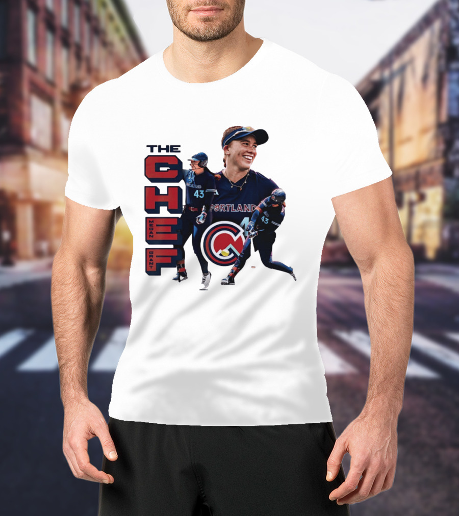 Megan Grant The Chef Portland Cascade Baseball Number 43 T-Shirt