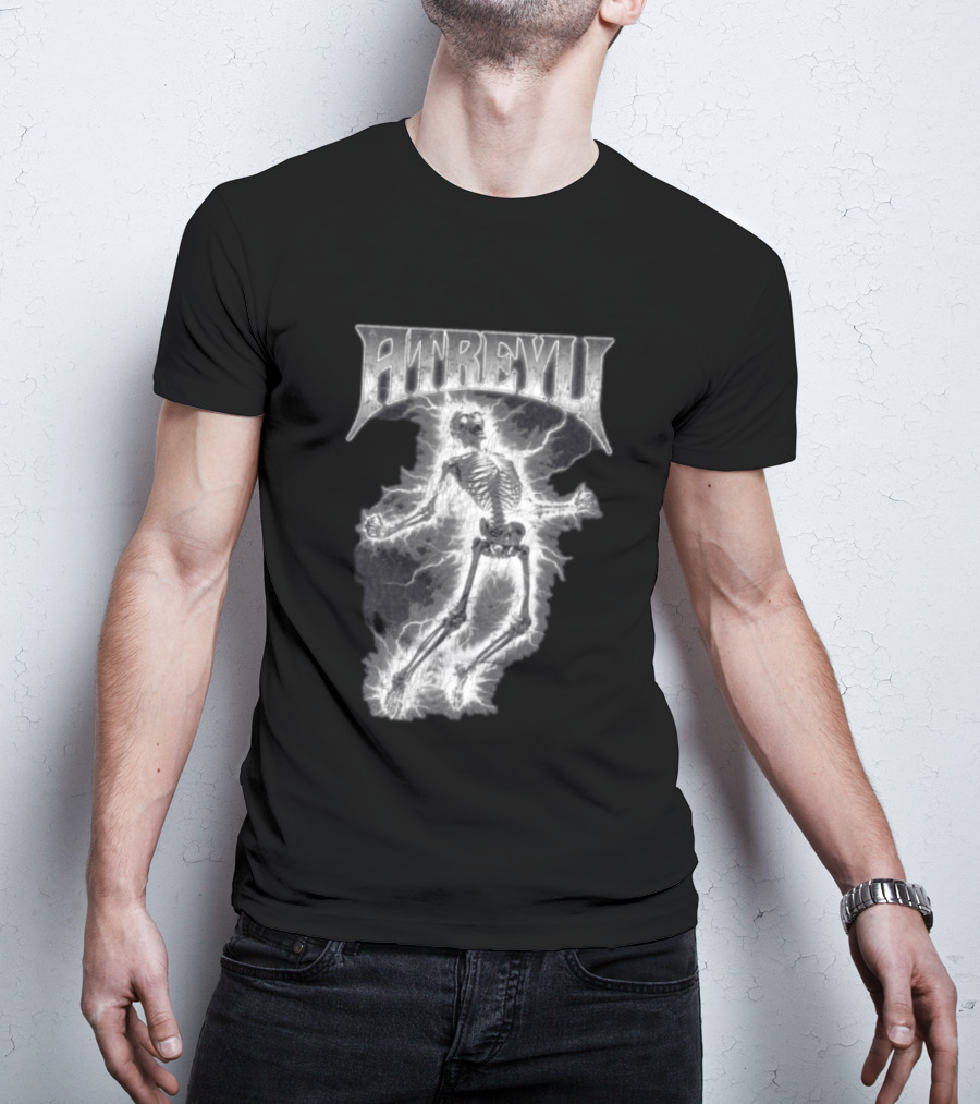 Atreyu Electric Skeleton Lightning Scene T-Shirt