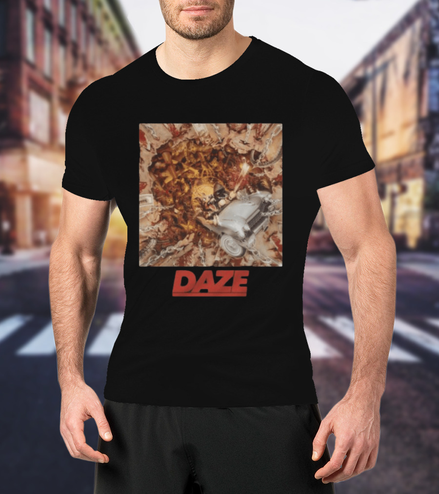 Daze Store Pain Of Truth Shaka Chains And Skeleton Car Rider T-Shirt