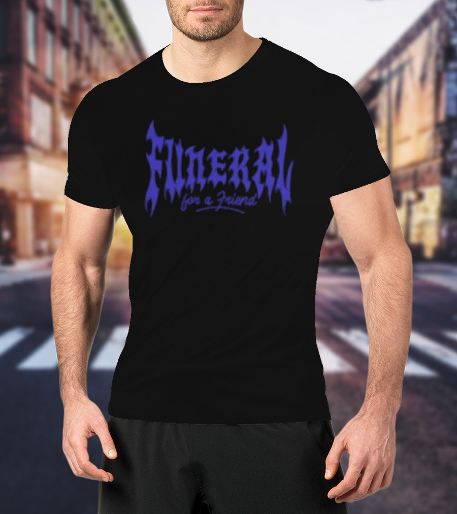 Funeral For A Friend Store Streetcar Title Gothic Blue T-Shirt