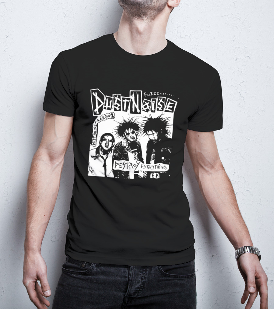 Fuzzz Dustnoise Aargh 2 Destroy Everything EP Punk Rock T-Shirt