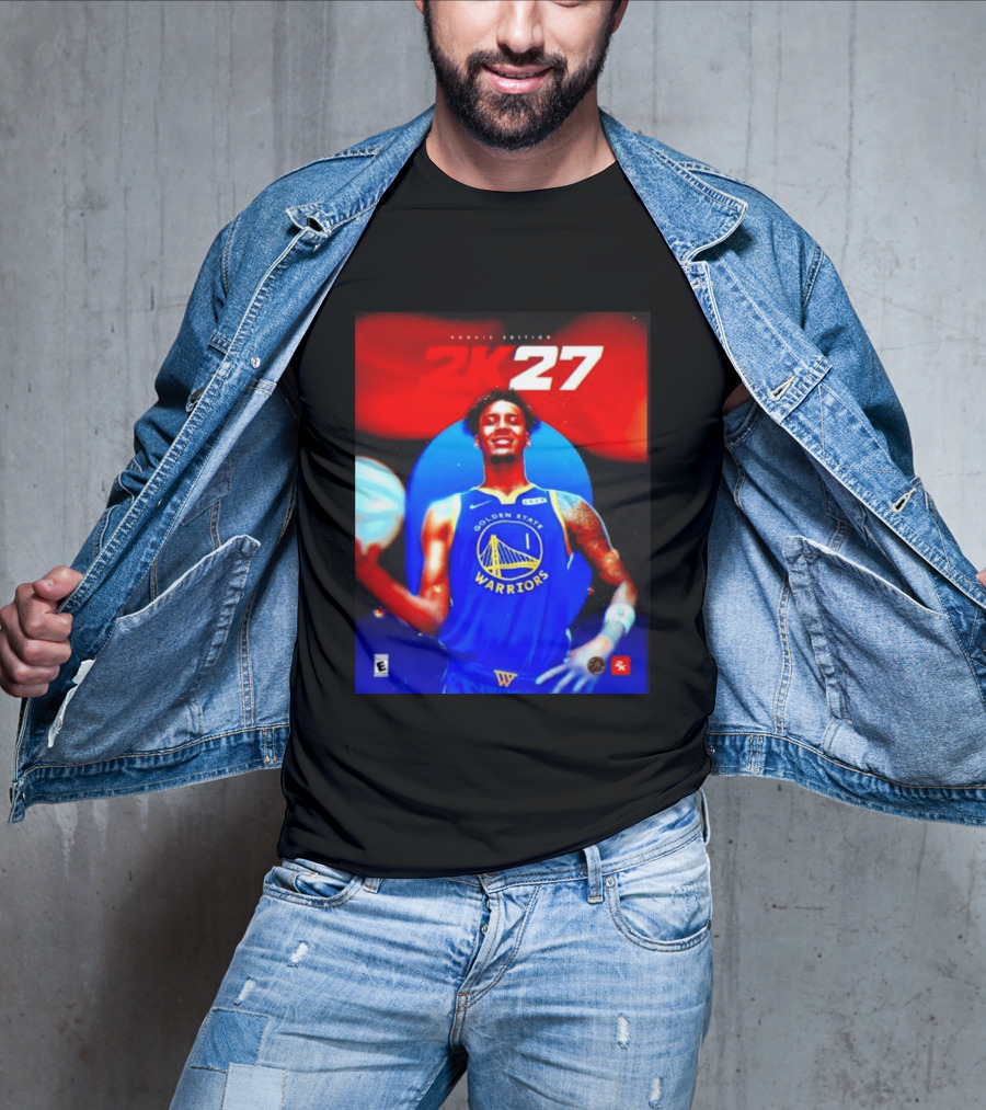 Golden State Warriors NBA 2K27 Rookie Edition Number One Player T-Shirt