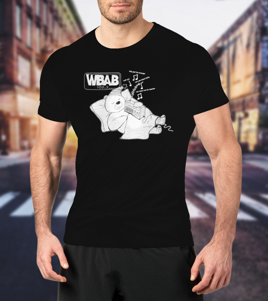 WBAB 102.3 Sleeping Bear Music Notes Radio Billy Joel The Stranger Rush YYZ T-Shirt