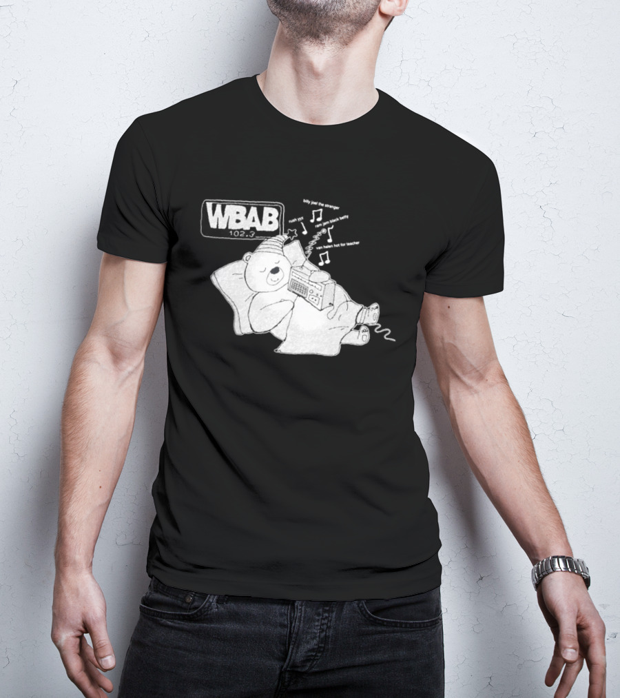WBAB 102.3 Sleeping Bear Music Notes Radio Billy Joel The Stranger Rush YYZ T-Shirt