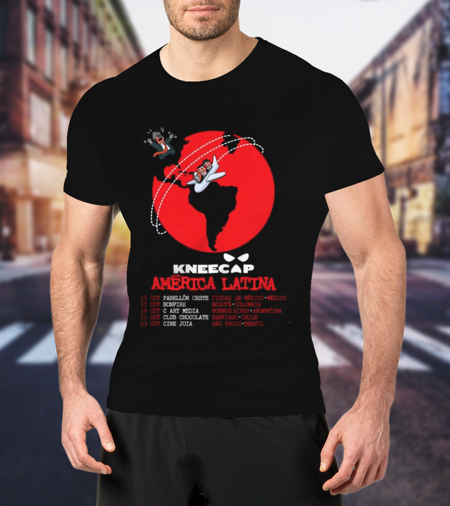 Kneecap America Latina Clowns Plane Adventure T-Shirt
