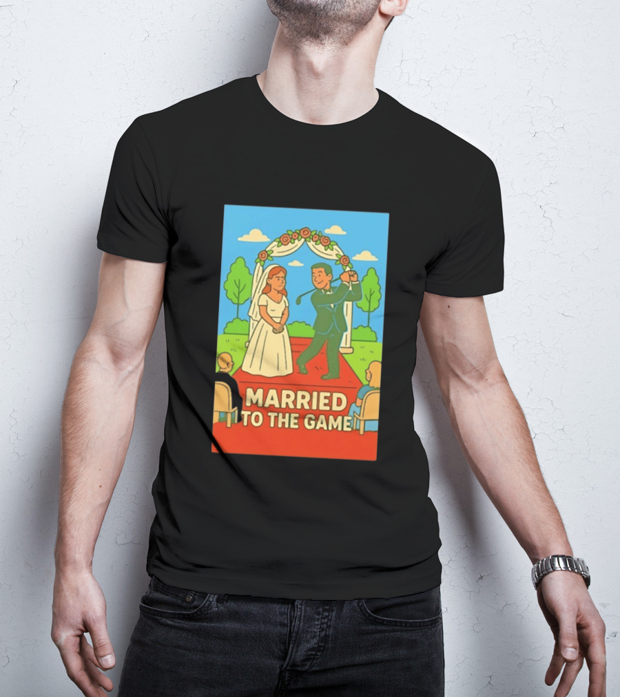 Married To The Game Groom Golfing At Wedding T-Shirt