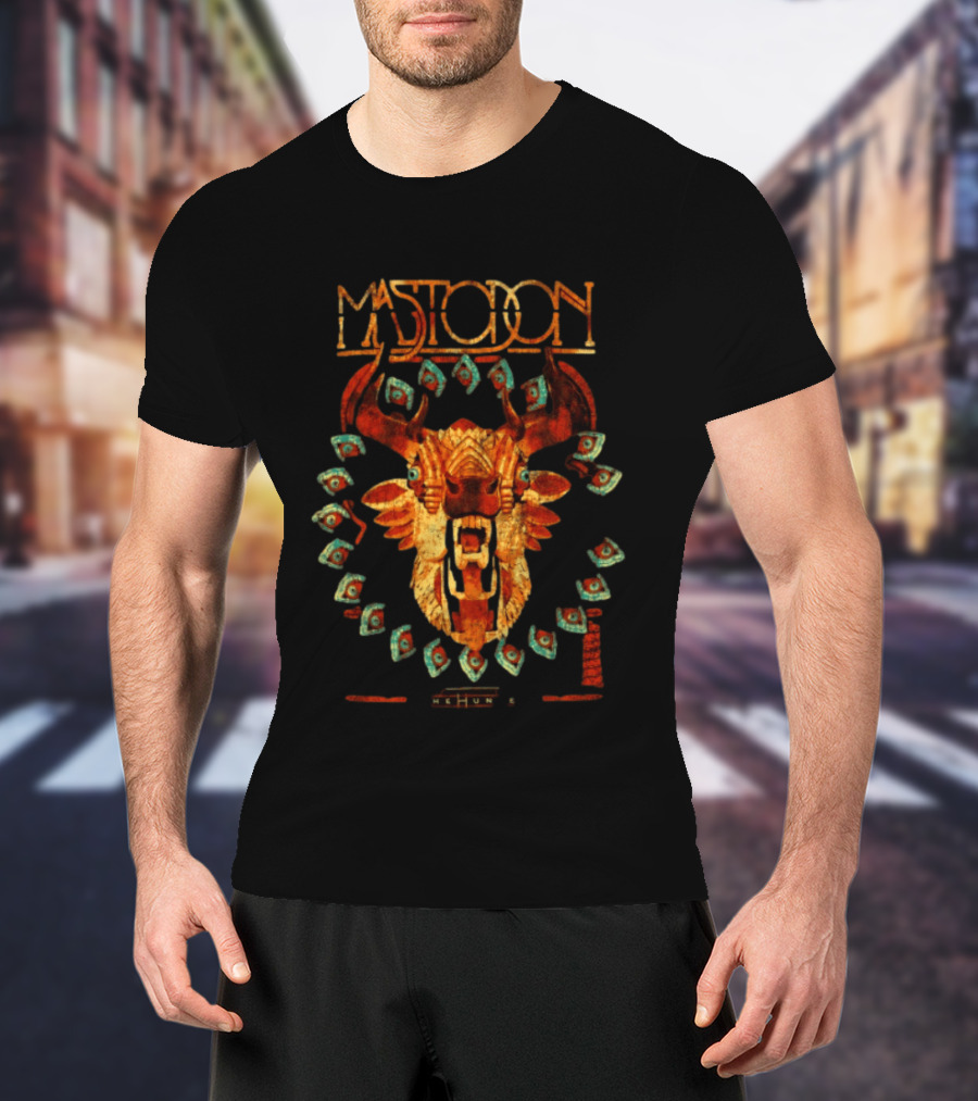 Mastodon Special Bull Skull With Floating Eyes T-Shirt
