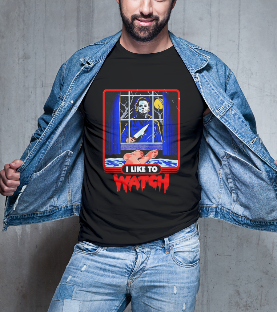 Michael Myers Halloween I Like To Window Scene T-Shirt