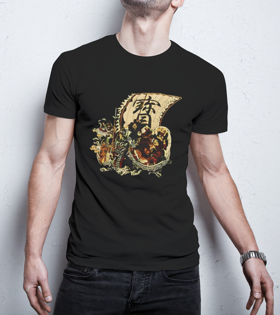 Seven Lucky Gods Japanese Shichi Fukujin Takarabune Treasure Ship T-Shirt