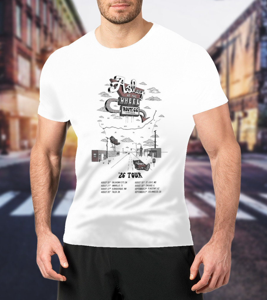 Asleep At The Wheel Tour 2026 Americana Road Trip Texas Nashville Route T-Shirt