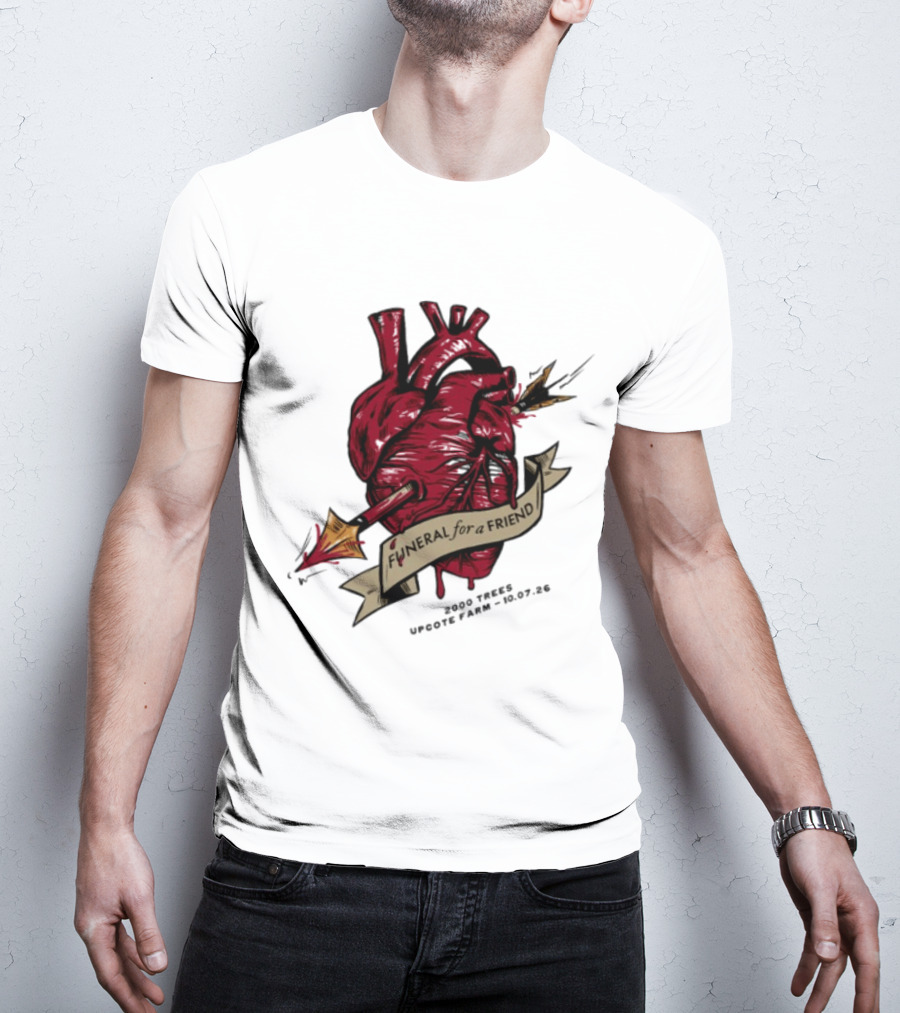 Funeral For A Friend Heart 2008 Those Upon Hope 25.02.08 T-Shirt