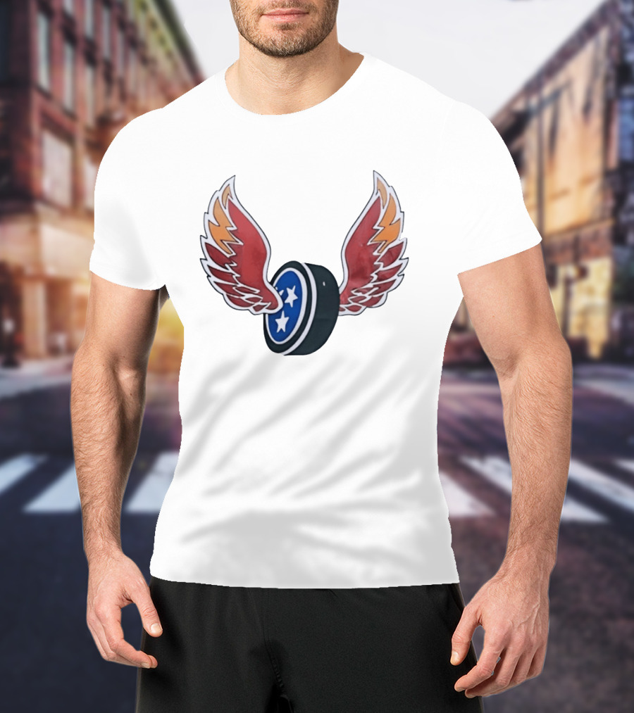 Tennessee Winged Puck Stars Hockey T-Shirt