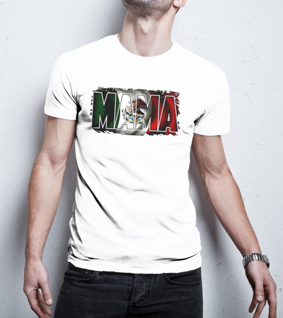 Mama Mexico Mexican Flag National Pride T-Shirt
