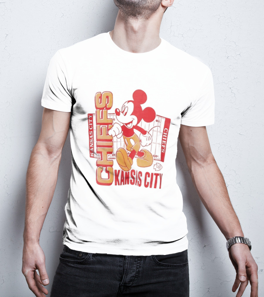 Kansas City Chiefs Mickey Mouse Authentic Fan T-Shirt