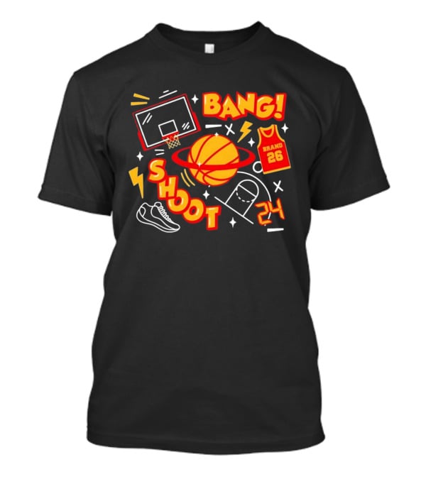 Bang Shoot Basketball Brand 26 Jersey Hoop 24 Sport Athletic T-Shirt