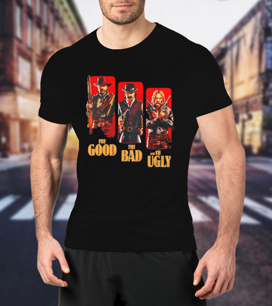 Red Dead Redemption Western Outlaws The Good The Bad The Ugly T-Shirt