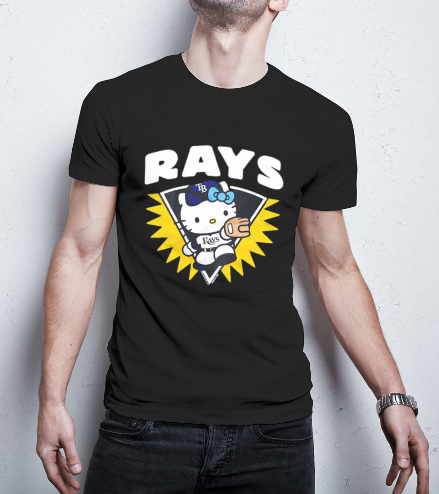 Hello Kitty Tampa Bay Rays Baseball Collaboration T-Shirt