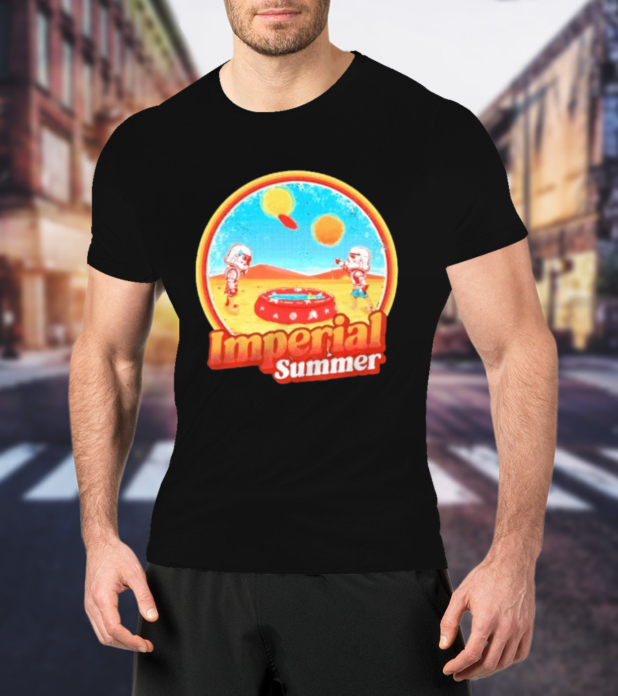 Summer Fun Star Wars Stormtrooper Imperial Beach Scene T-Shirt
