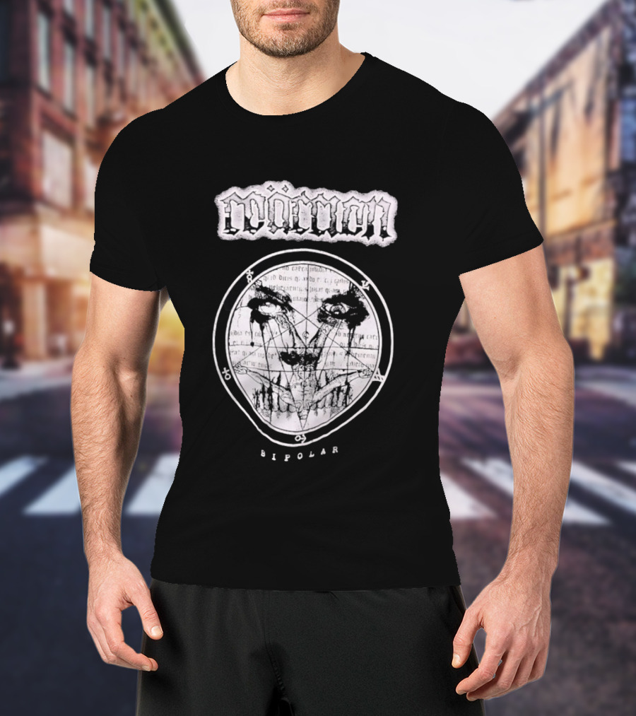 Moment Bipolar Occult Pentagram Gothic Metal Eyed T-Shirt