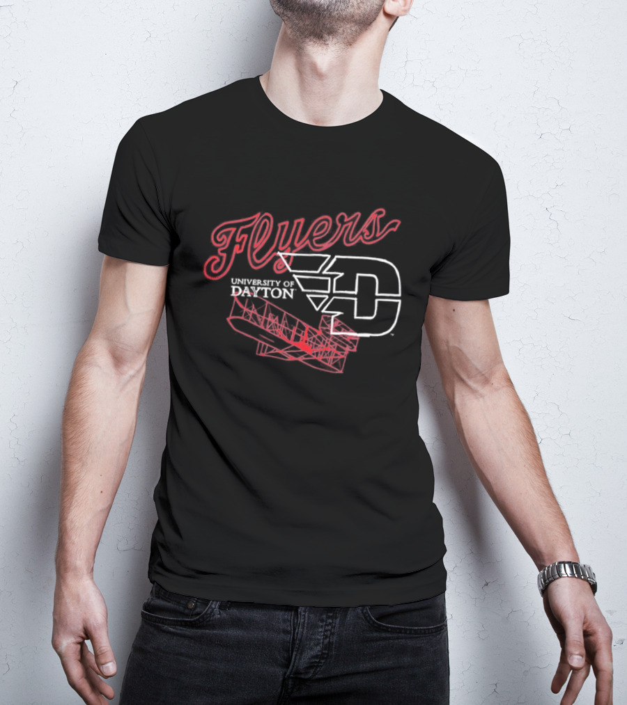 University Of Dayton Flyers Airplane Pilot D Wings T-Shirt