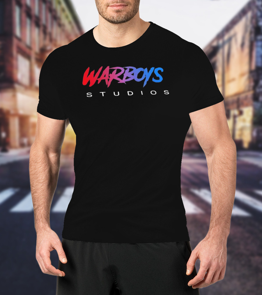 Warboys Studios Red And Blue Branding T-Shirt