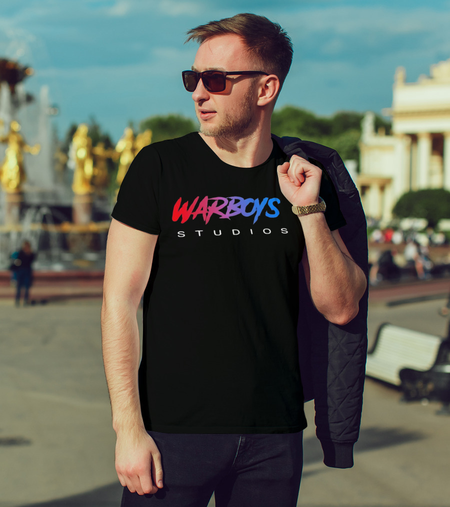 Warboys Studios Red And Blue Branding T-Shirt