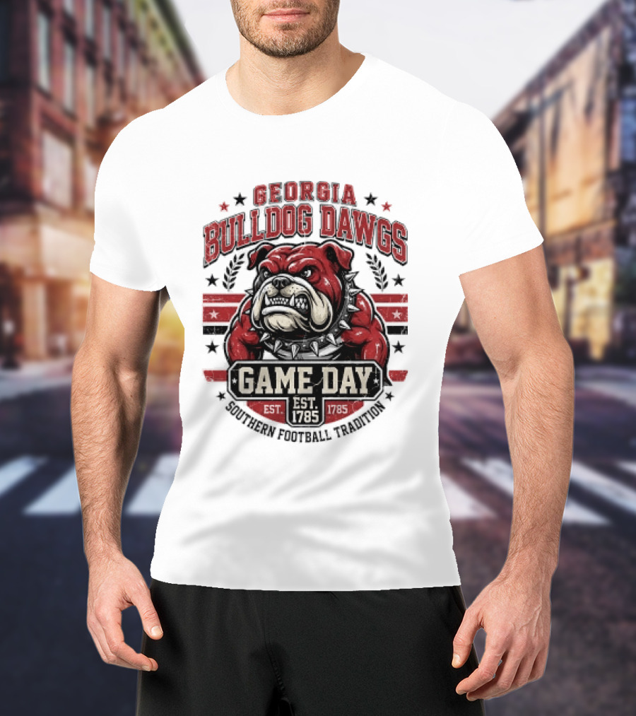 Georgia Bulldog Dawgs Game Day Tradition Est 1785 T-Shirt