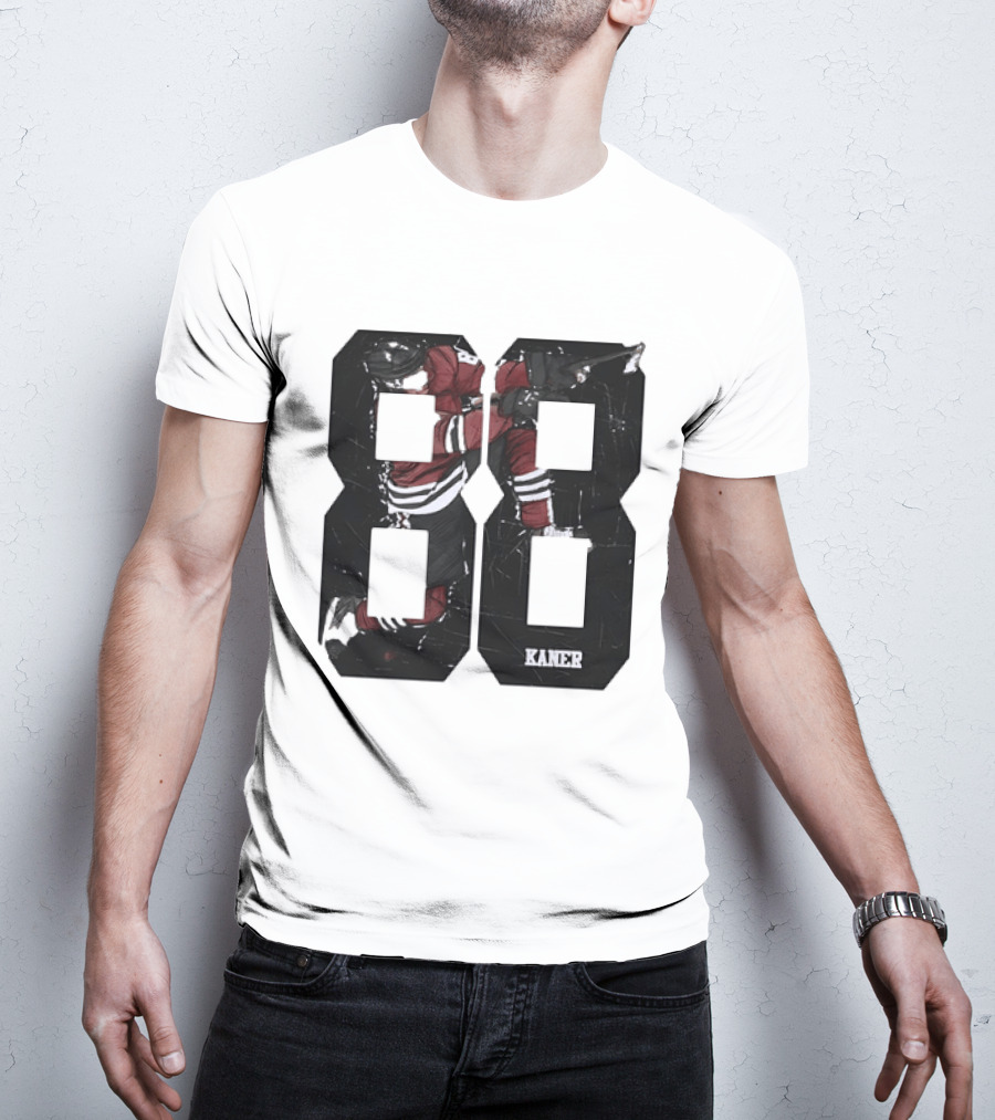 Markdown Patrick Kane Chicago Blackhawks Kaner 88 Ice Hockey Sketch T-Shirt