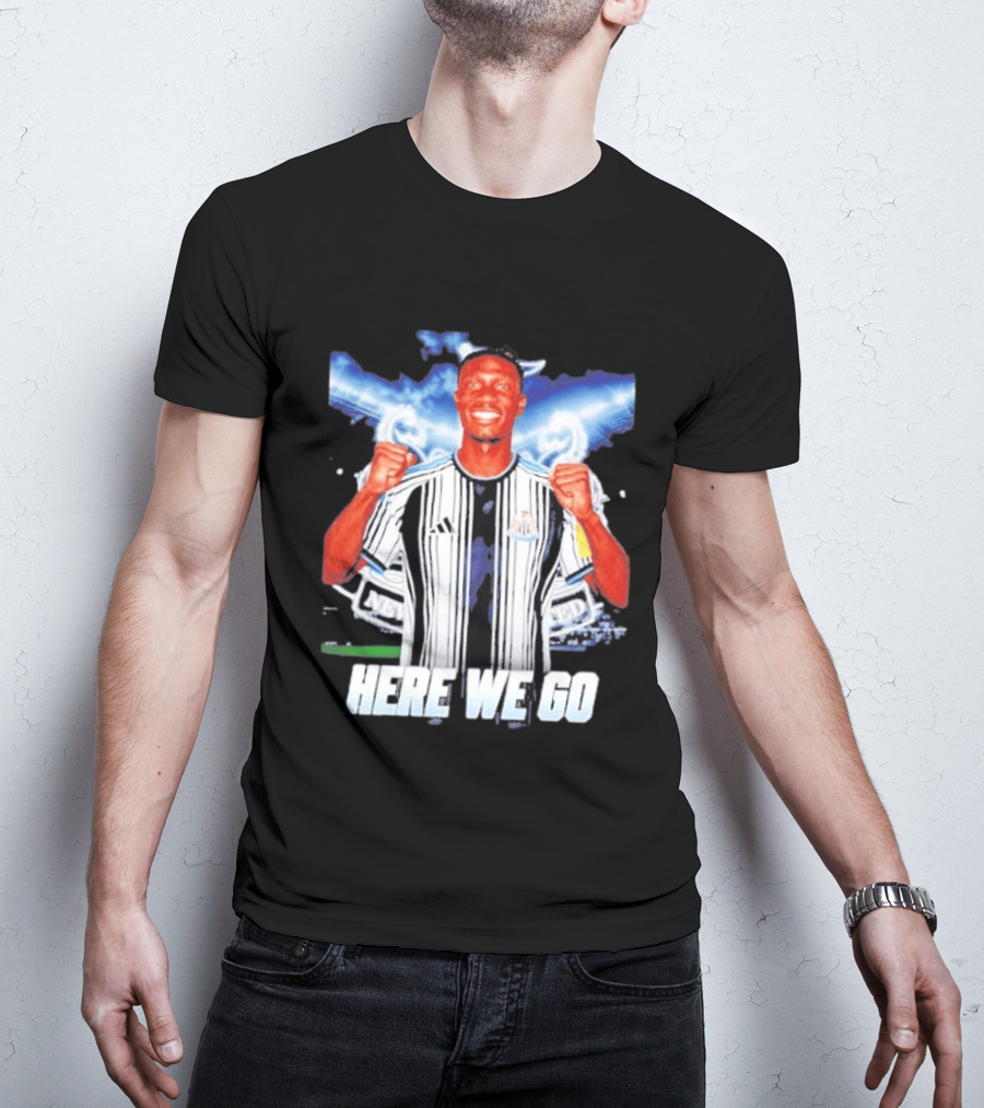 Aladji Bamba Newcastle United Here We Go T-Shirt