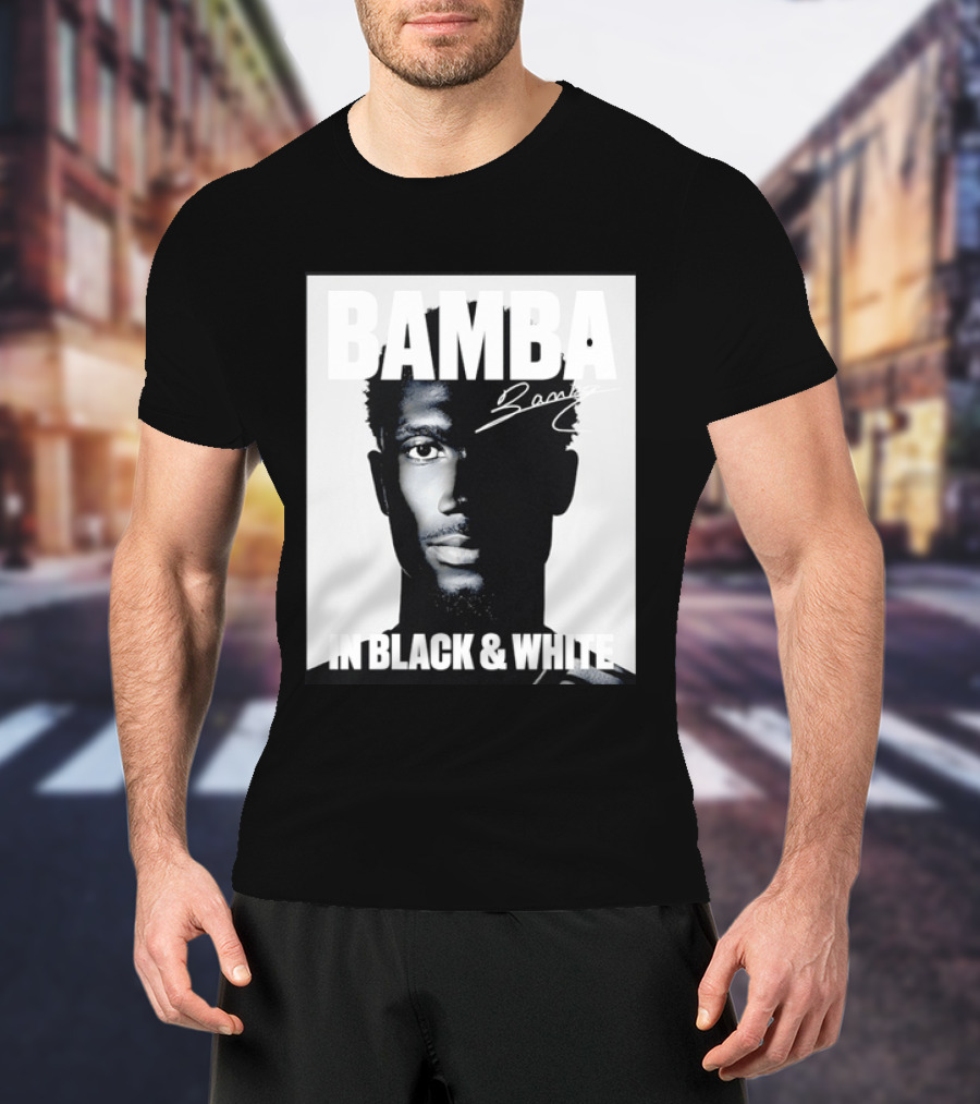 Bamba Signature Black And White NBA Basketball T-Shirt