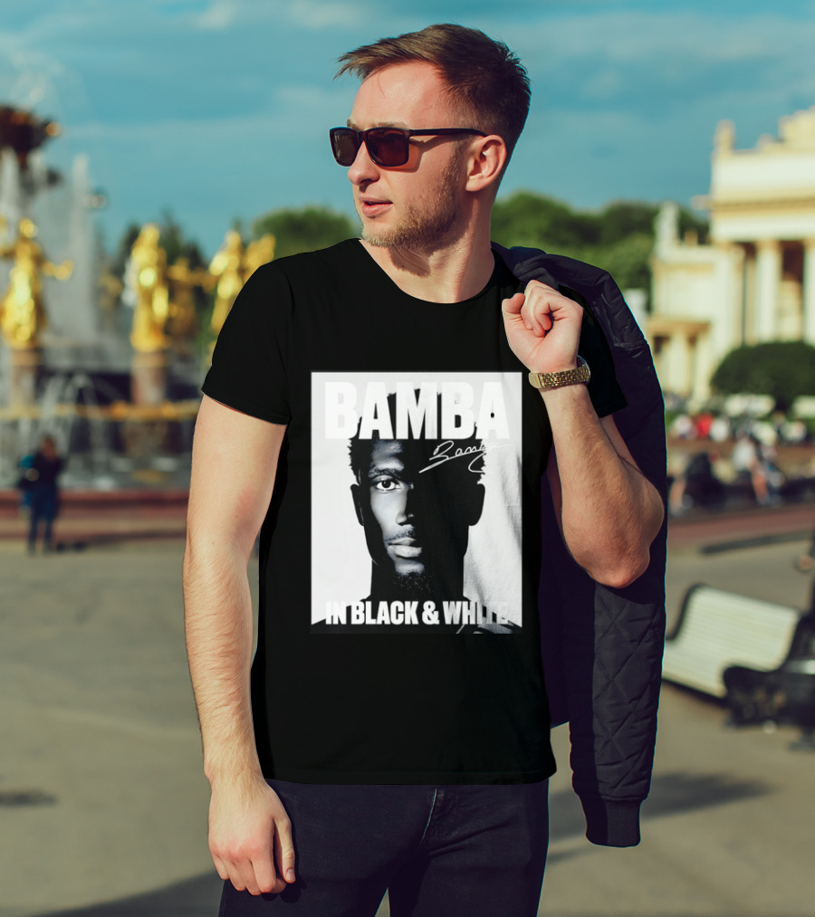 Bamba Signature Black And White NBA Basketball T-Shirt