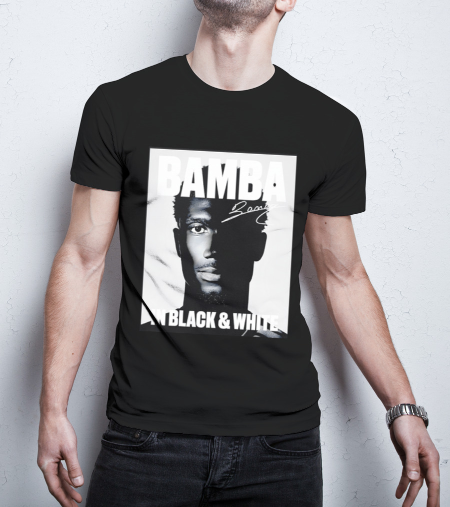 Bamba Signature Black And White NBA Basketball T-Shirt