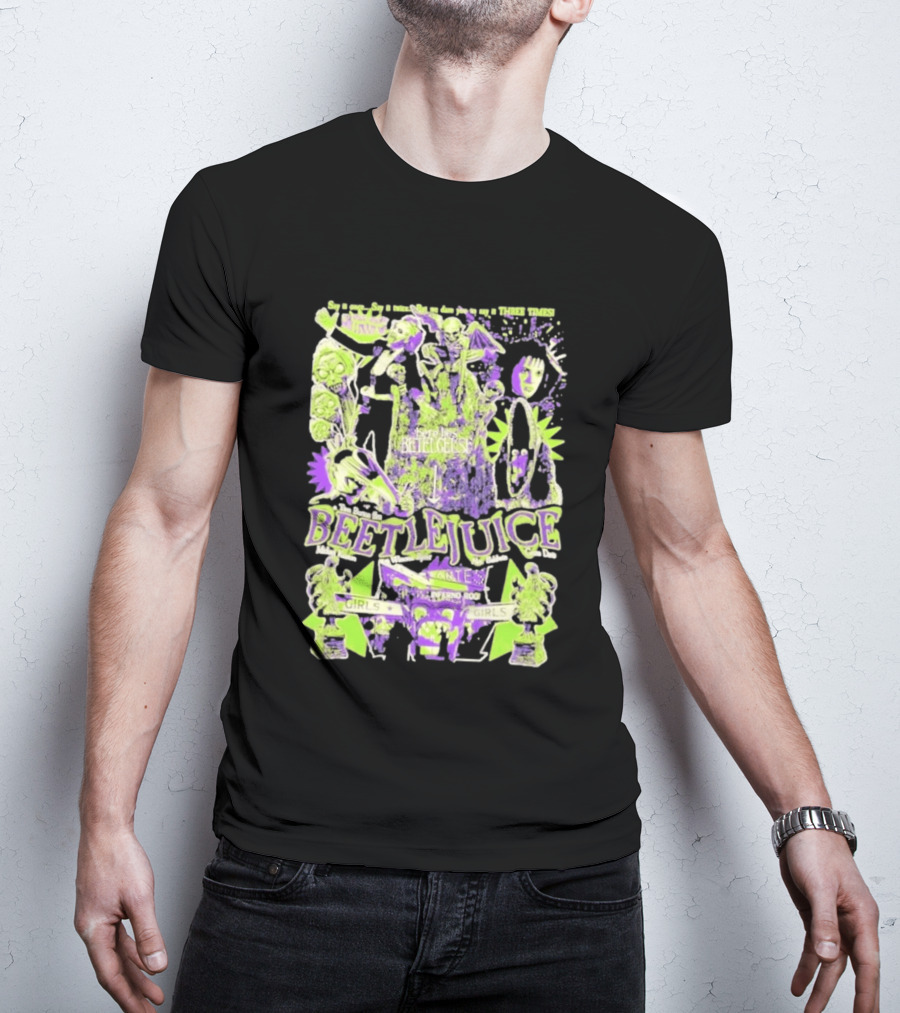 Betelgeuse Beetlejuice Say Once Three Times Rest In Peace Inferno Room Girls T-Shirt