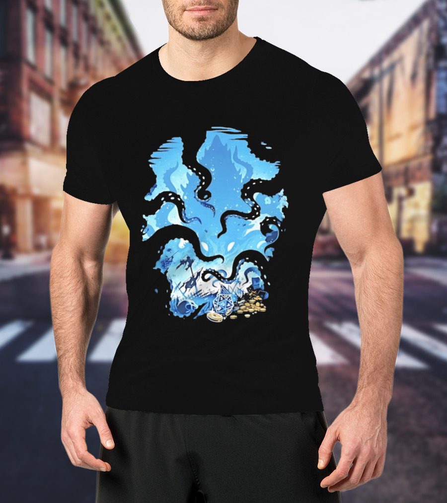 Dungeons And Dragons Kraken Nautical Sea Creature RPG Fantasy T-Shirt
