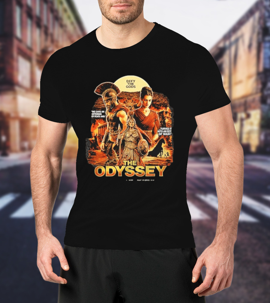 The Odyssey Defy The Gods Greek Mythology Warrior Achilles Helen Of Troy T-Shirt