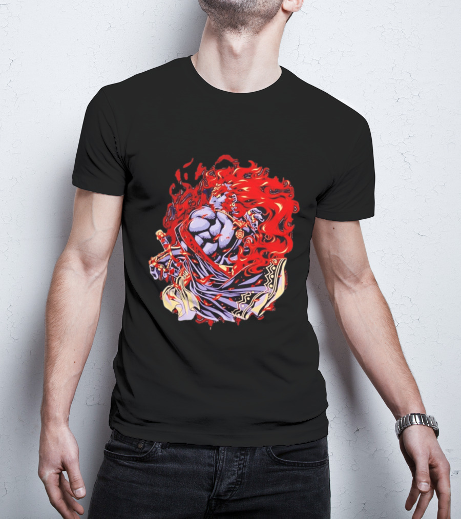 Ganondorf The Legend Of Zelda Dark King Of Gerudo Desert Fire Power T-Shirt