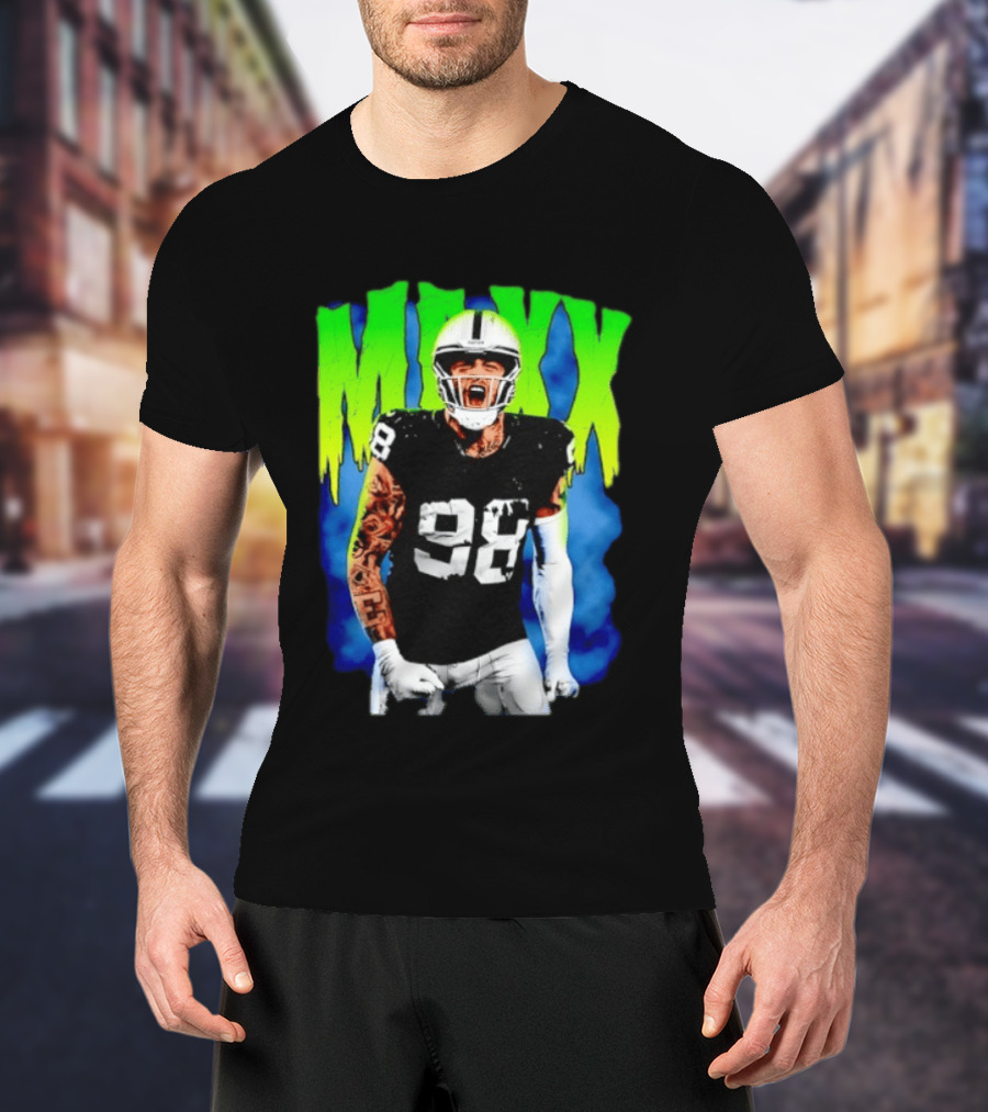 Maxx Crosby 98 Las Vegas Raiders Football Player Jersey T-Shirt