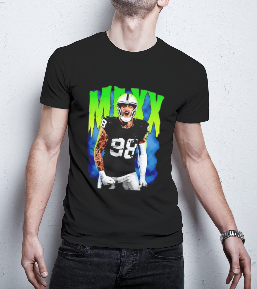 Maxx Crosby 98 Las Vegas Raiders Football Player Jersey T-Shirt