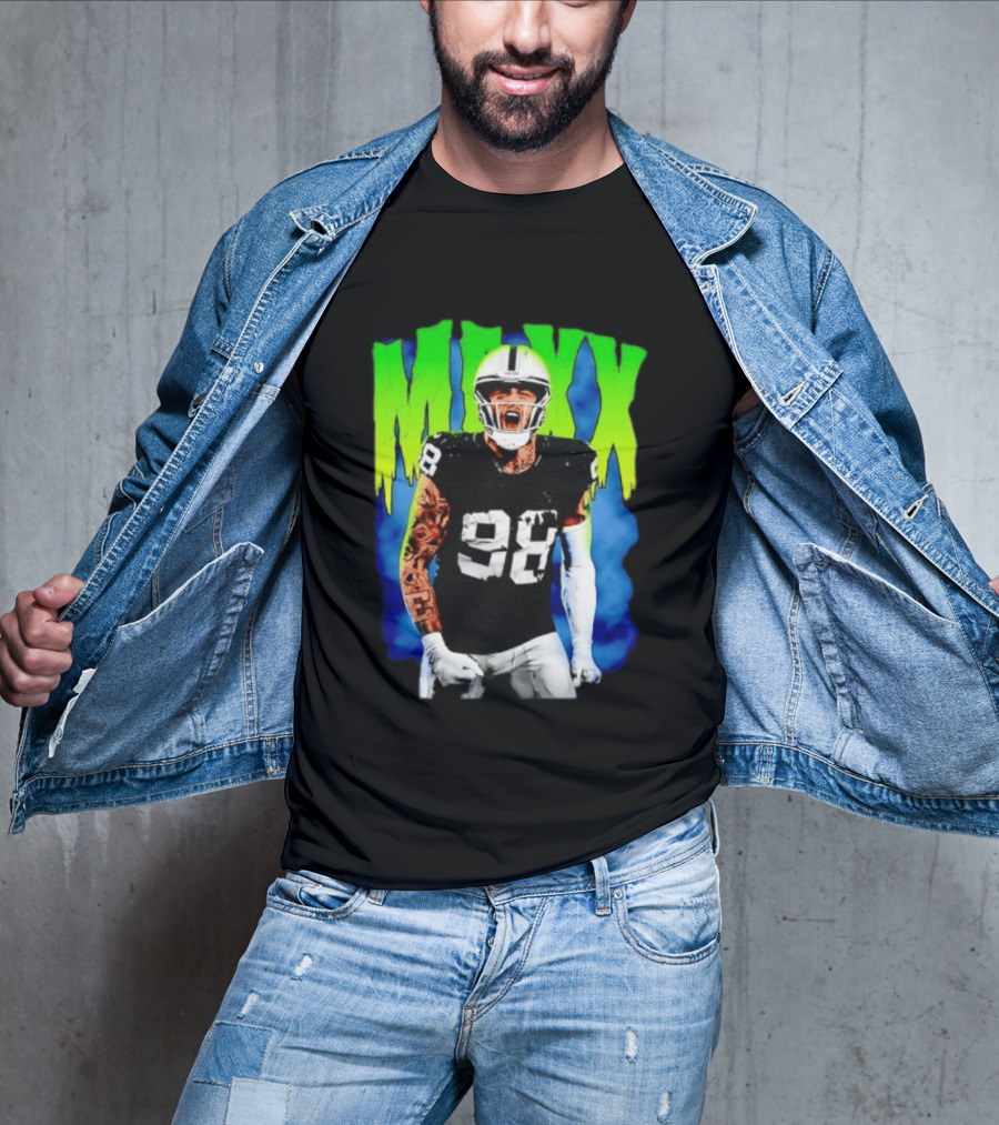 Maxx Crosby 98 Las Vegas Raiders Football Player Jersey T-Shirt