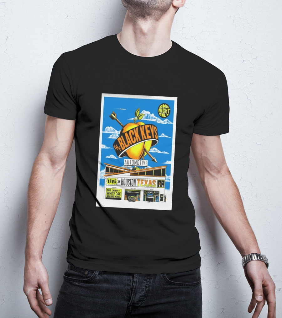 The Black Keys Live Houston Texas July 24 2026 One Night Only White Oak Music Hall T-Shirt