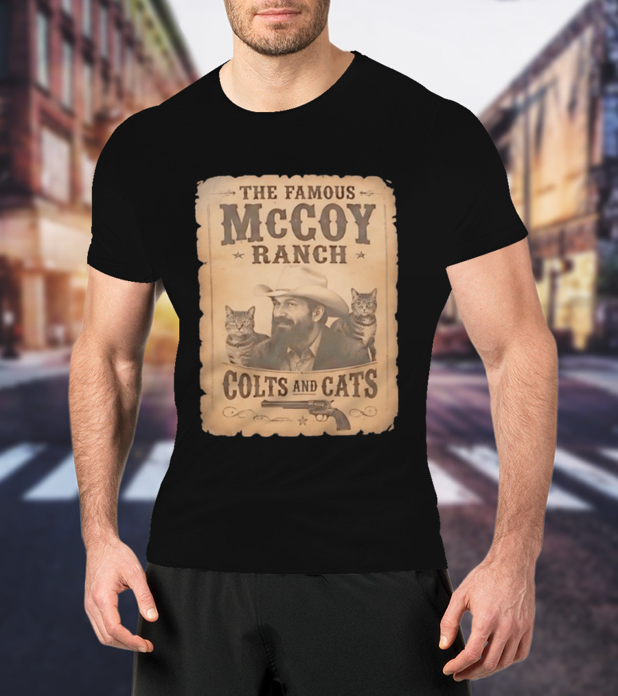 The Famous McCoy Ranch Colts And Cats Wild West Nostalgia T-Shirt