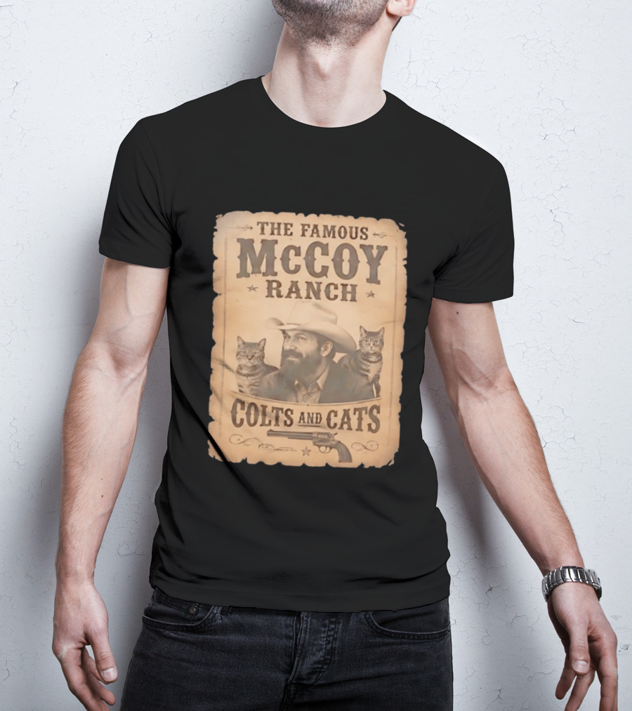 The Famous McCoy Ranch Colts And Cats Wild West Nostalgia T-Shirt