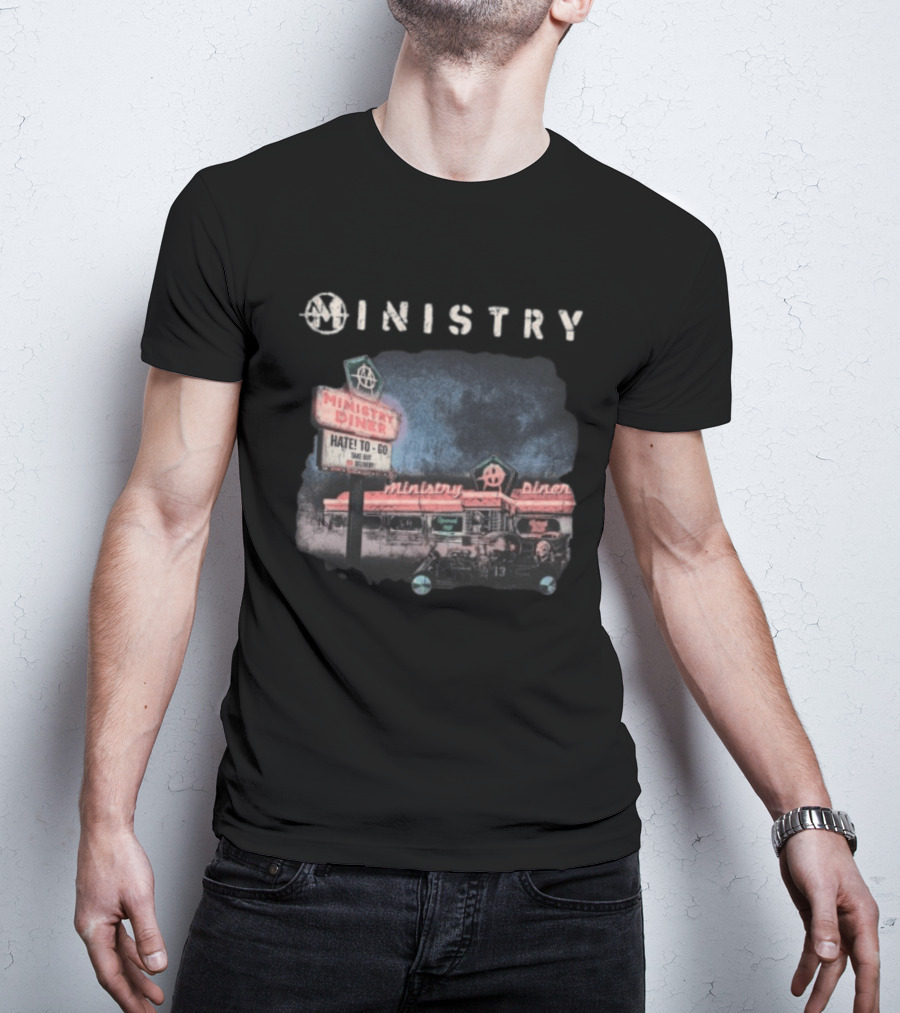 Ministry Store Hate To Go Diner Black Ministry Diner 13 Haze T-Shirt