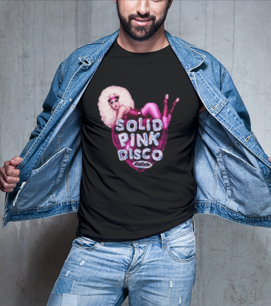 Trixie Mattel Solid Pink Disco Balloon Heart T-Shirt